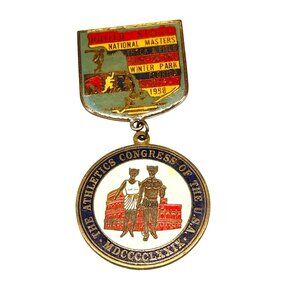 Vintage 1988 US National Masters Track & Field Winter Park Medal